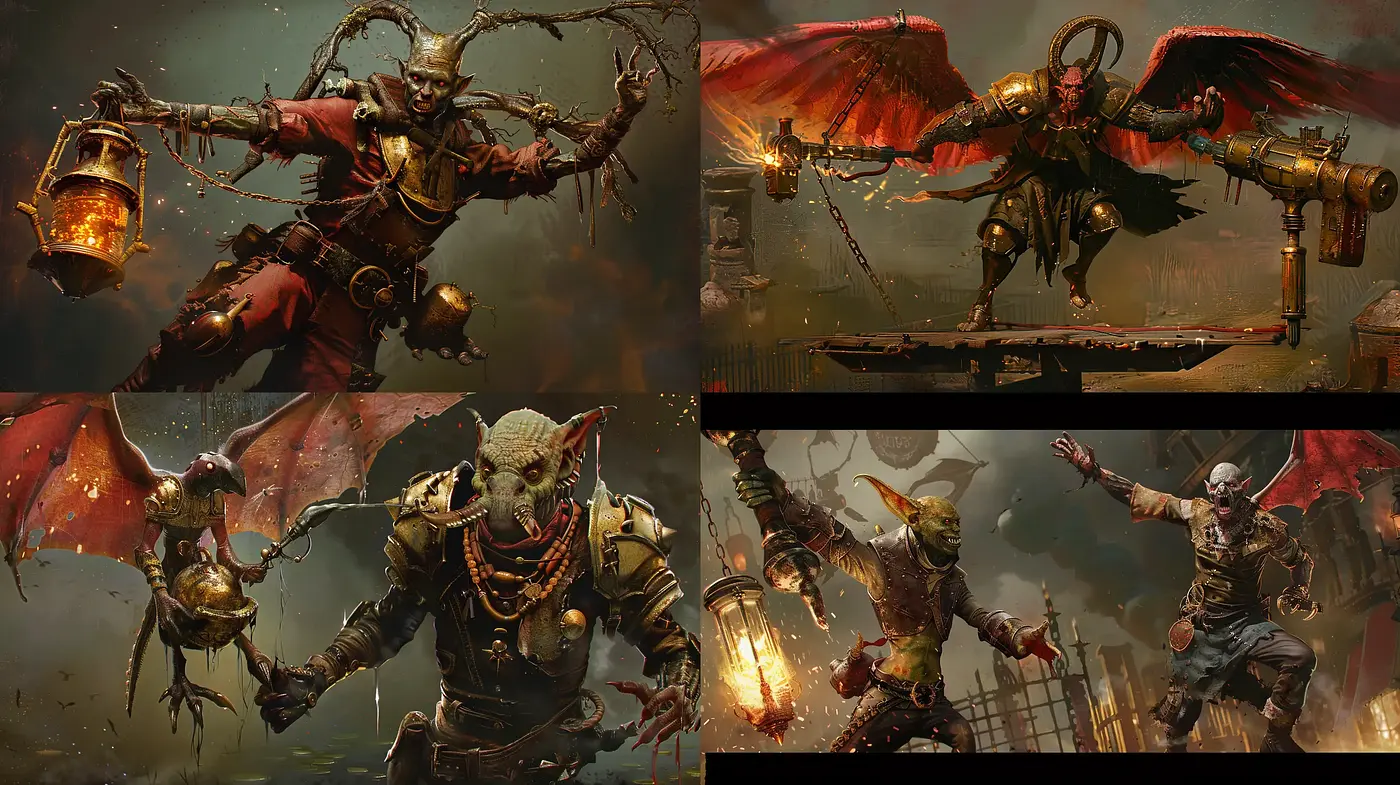 Gritty and Dynamic Apocalyptic Fantasy - Midjourney sref style