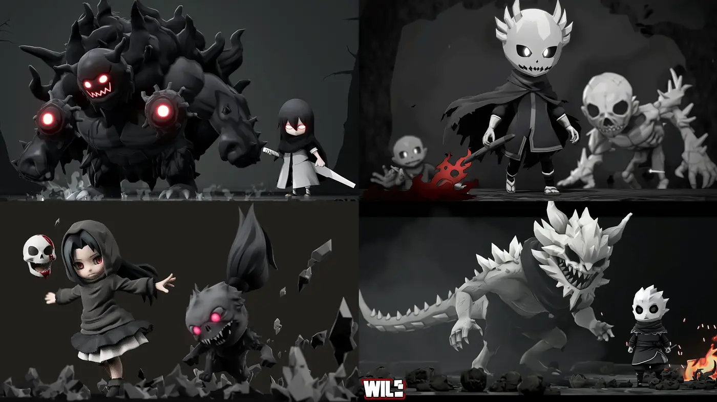 Monochromatic Fantasia: Stylized Gothic Tales in Grayscale - Midjourney sref style