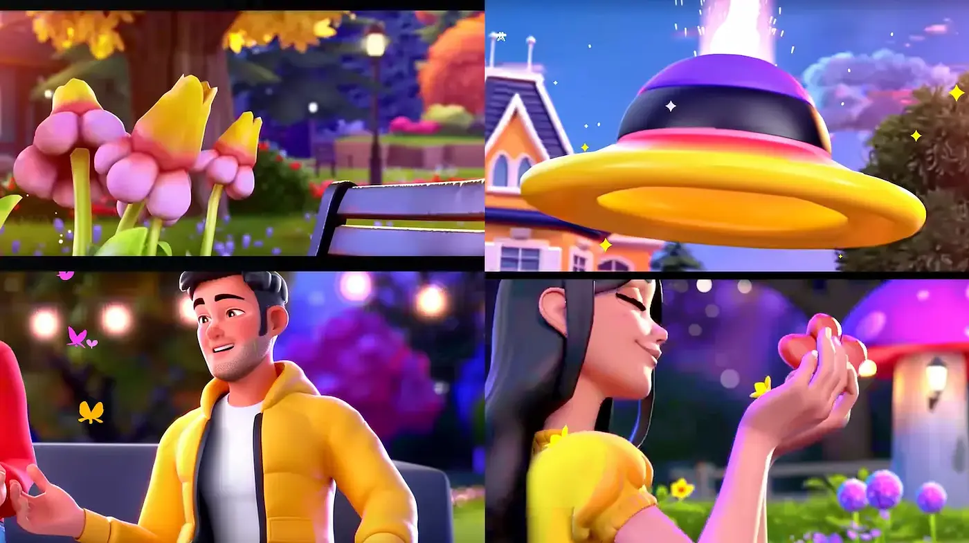 Vibrant and Playful Digital Illustration with Cartoonish Elements - Midjourney sref style