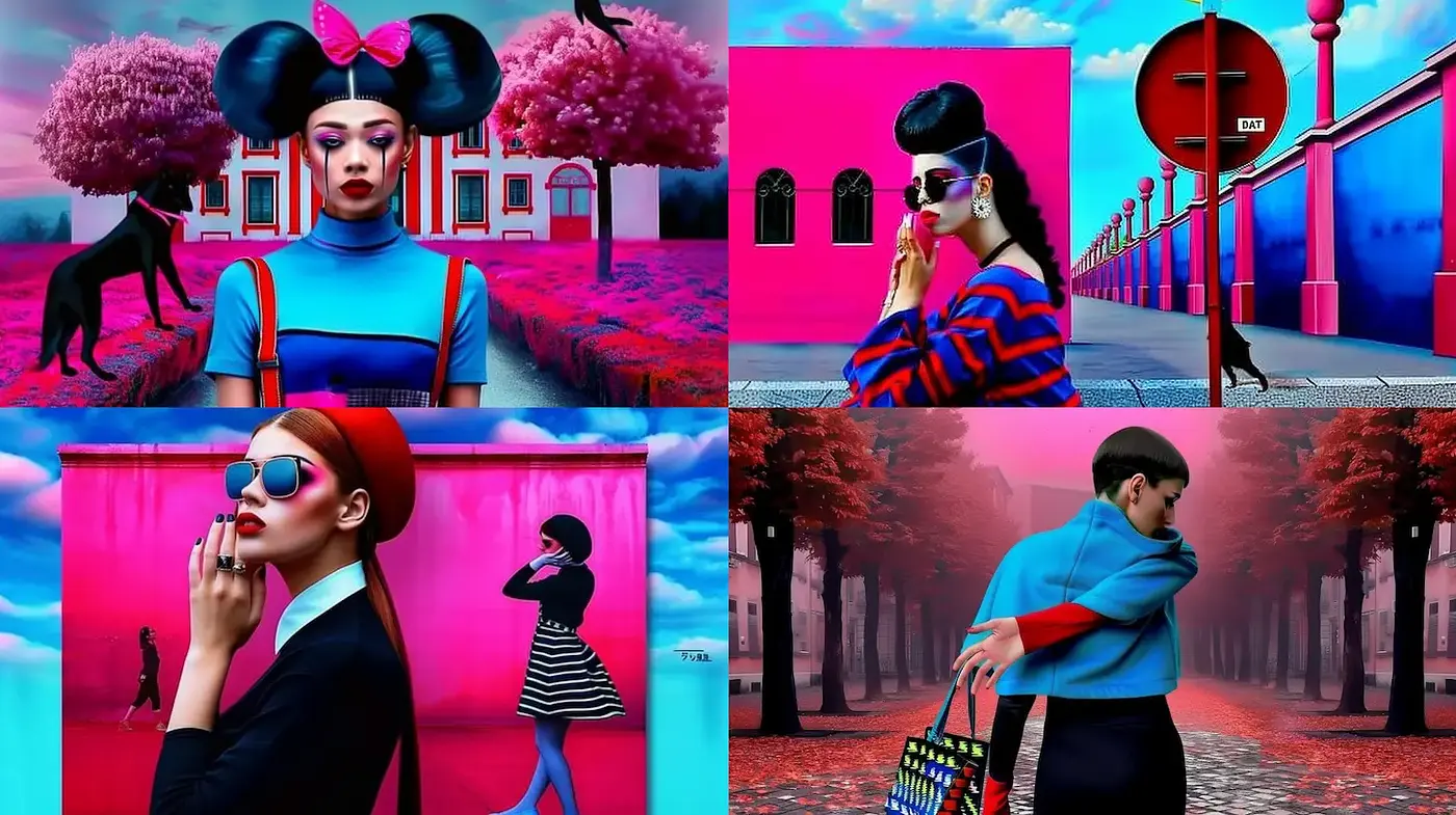 Vibrant, surreal aesthetic with bold pop art influences - Midjourney sref style