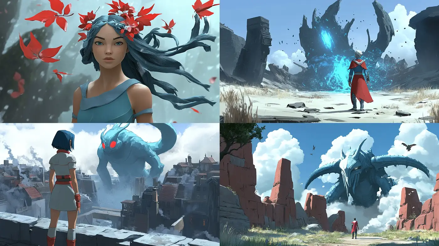 Ethereal Fantasy Worlds With a Cinematic Essence - Midjourney sref style