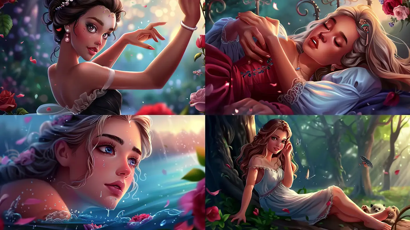 Enchanted Bloom: A Fantastical Journey through Floral Elegance and Ethereal Beauty - Midjourney sref style