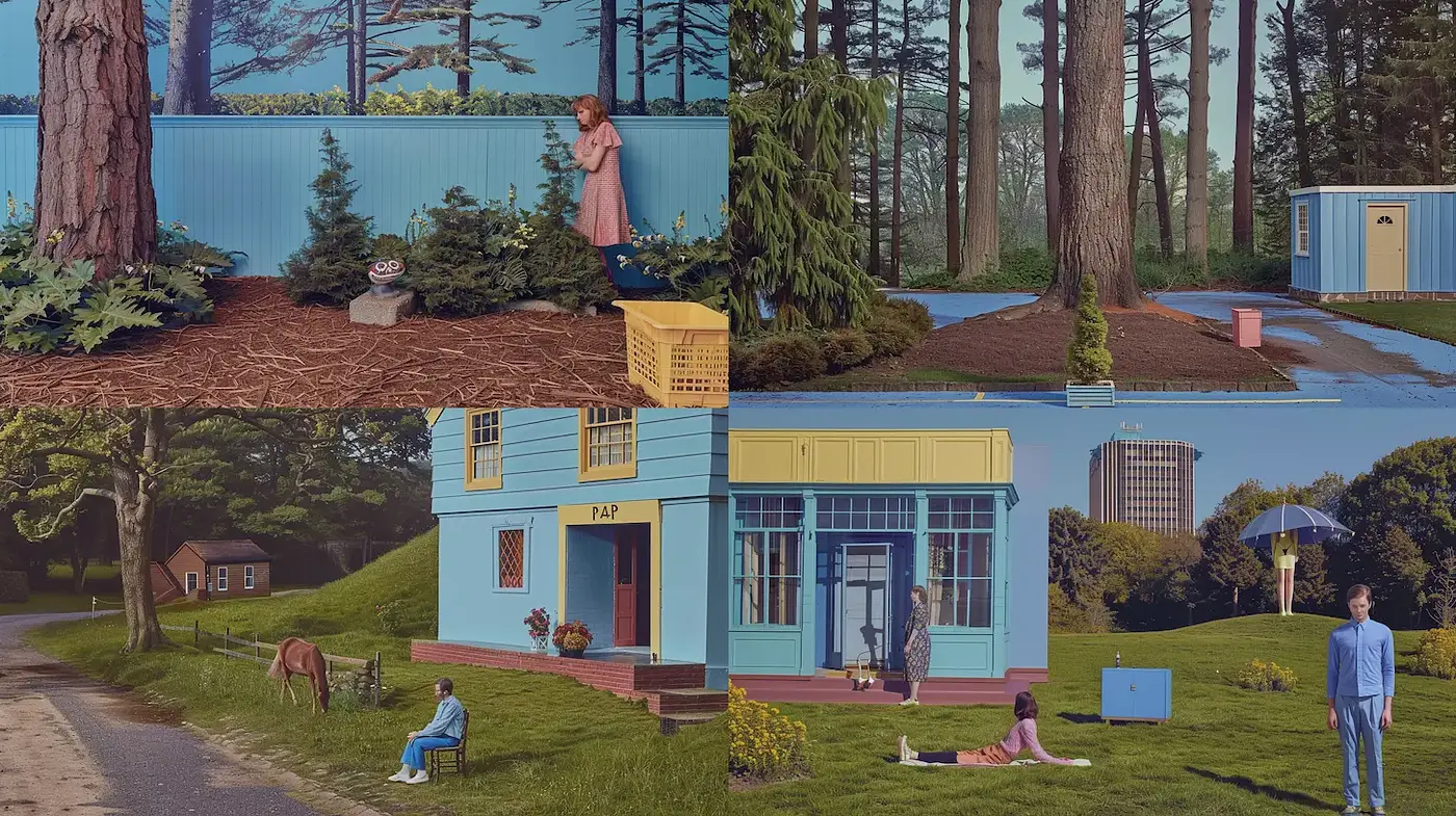 Surreal Scenes in Pastel Colors with a Whimsical Touch - Midjourney sref style