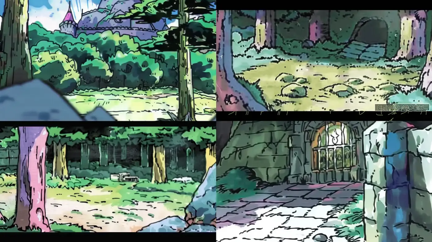 Enchanted Ink-Washed Forest Scapes - Midjourney sref style