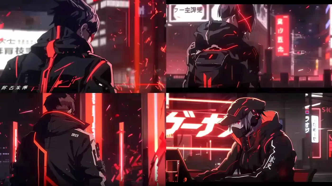 Futuristic Urban Cyberpunk Aesthetic with Neon Vibes - Midjourney sref style