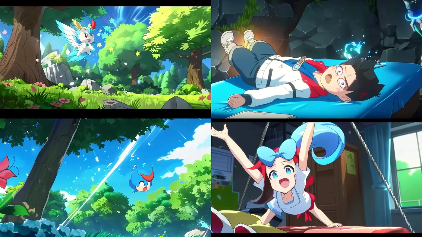 Vibrant Anime-Inspired Dreamscapes with Lush Scenery - Midjourney sref style