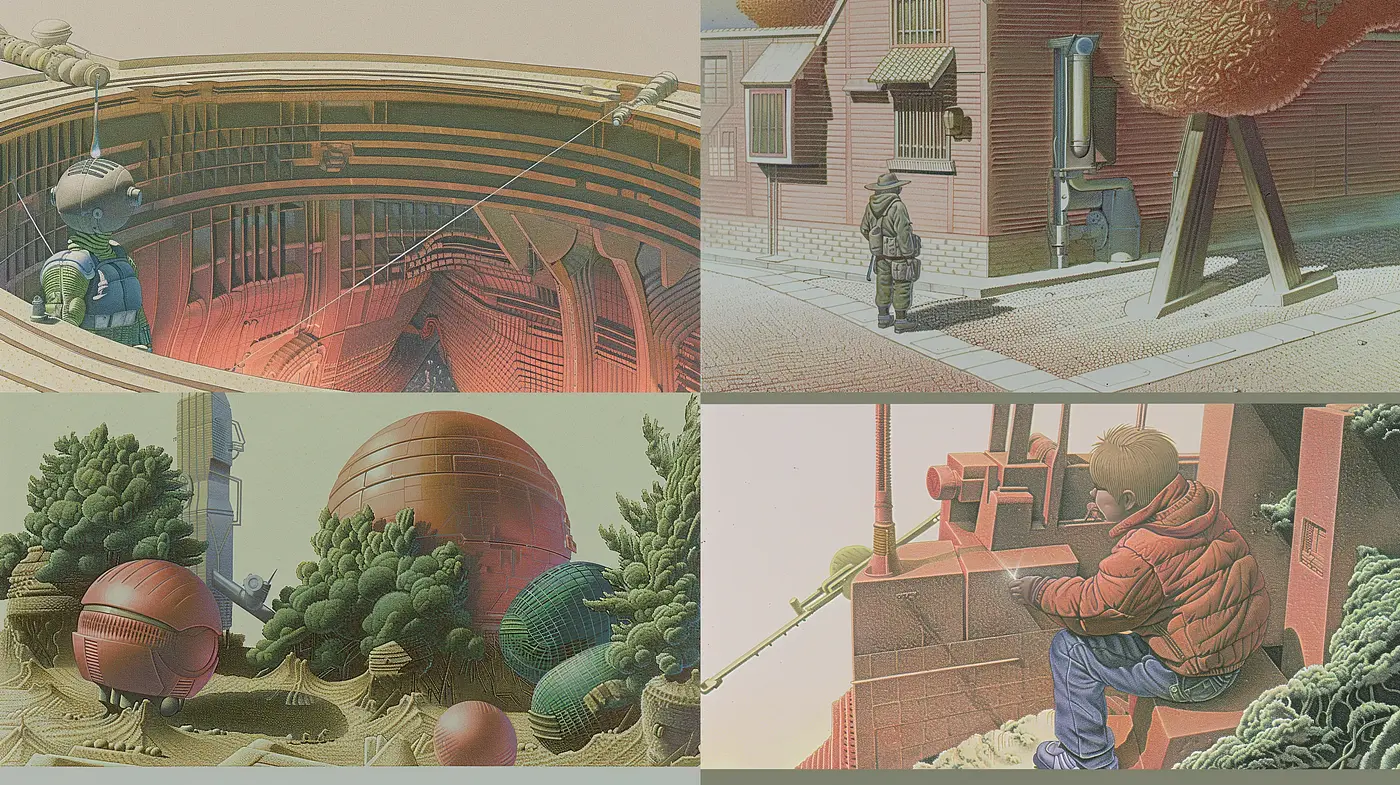 Serene Pastel Metropolis: A Fusion of Soft Hues and Dreamy Urban Landscapes - Midjourney sref style