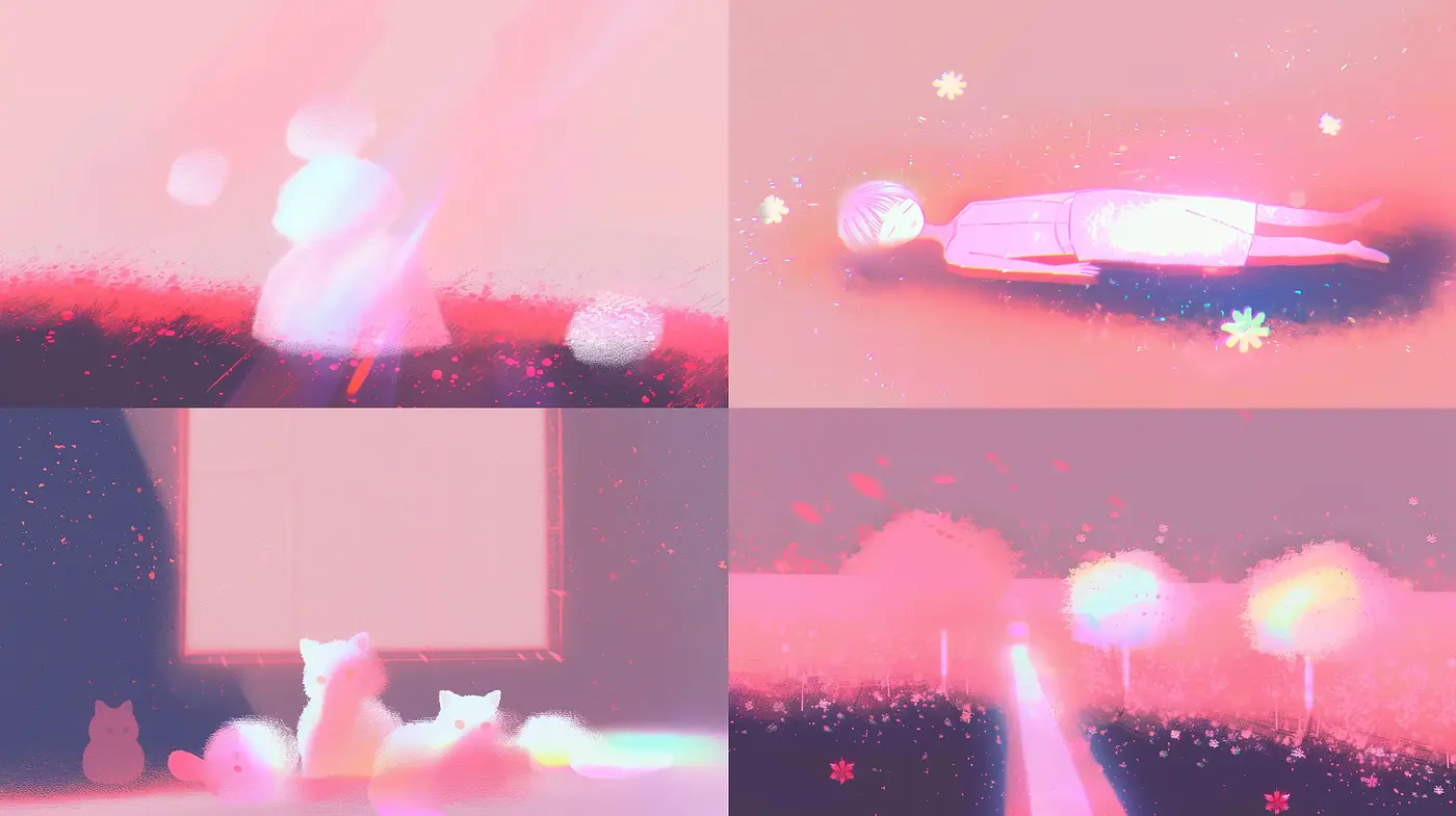Ethereal Dreamscapes: A Luminous Exploration of Serenity and Whimsy - Midjourney sref style