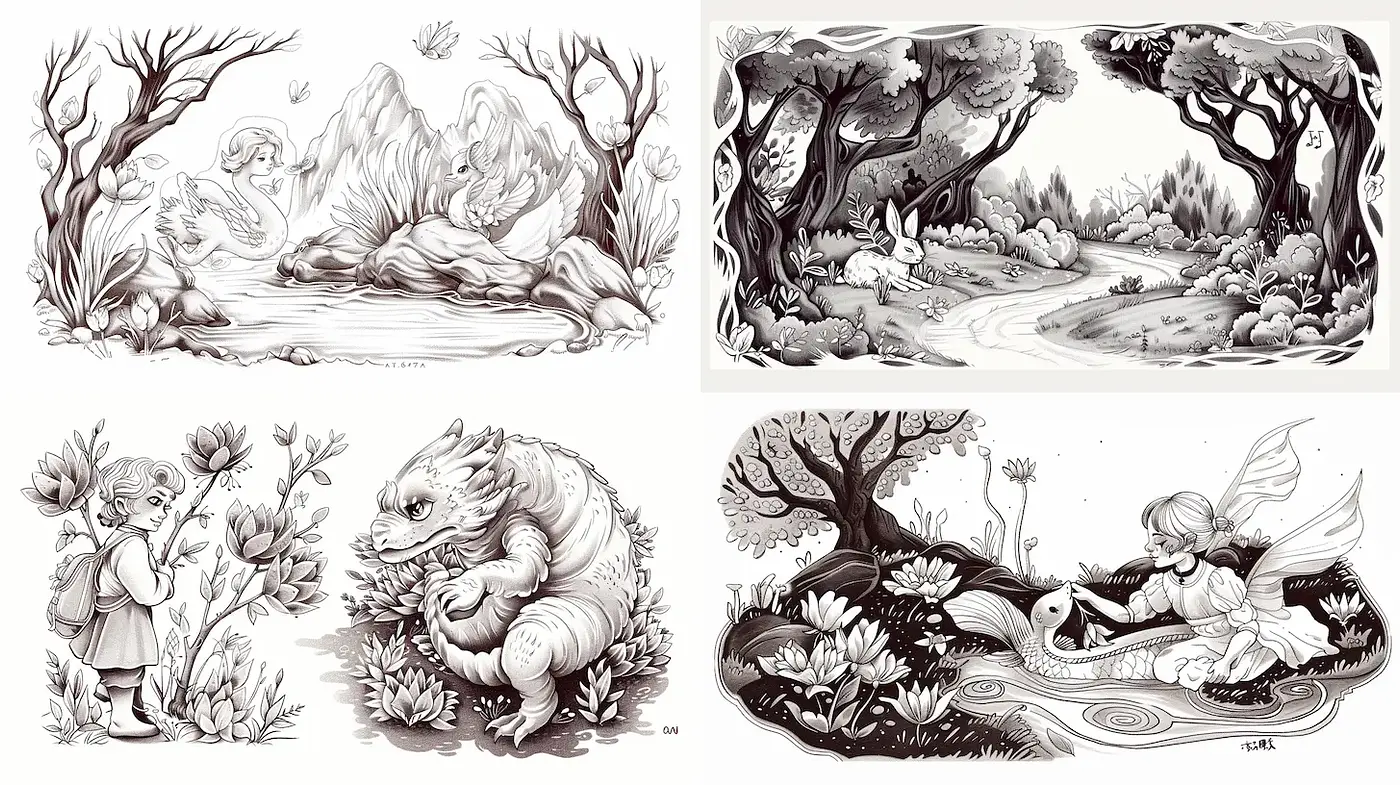 Intricate Whimsical Illustrations with a Touch of Fantasy - Midjourney sref style