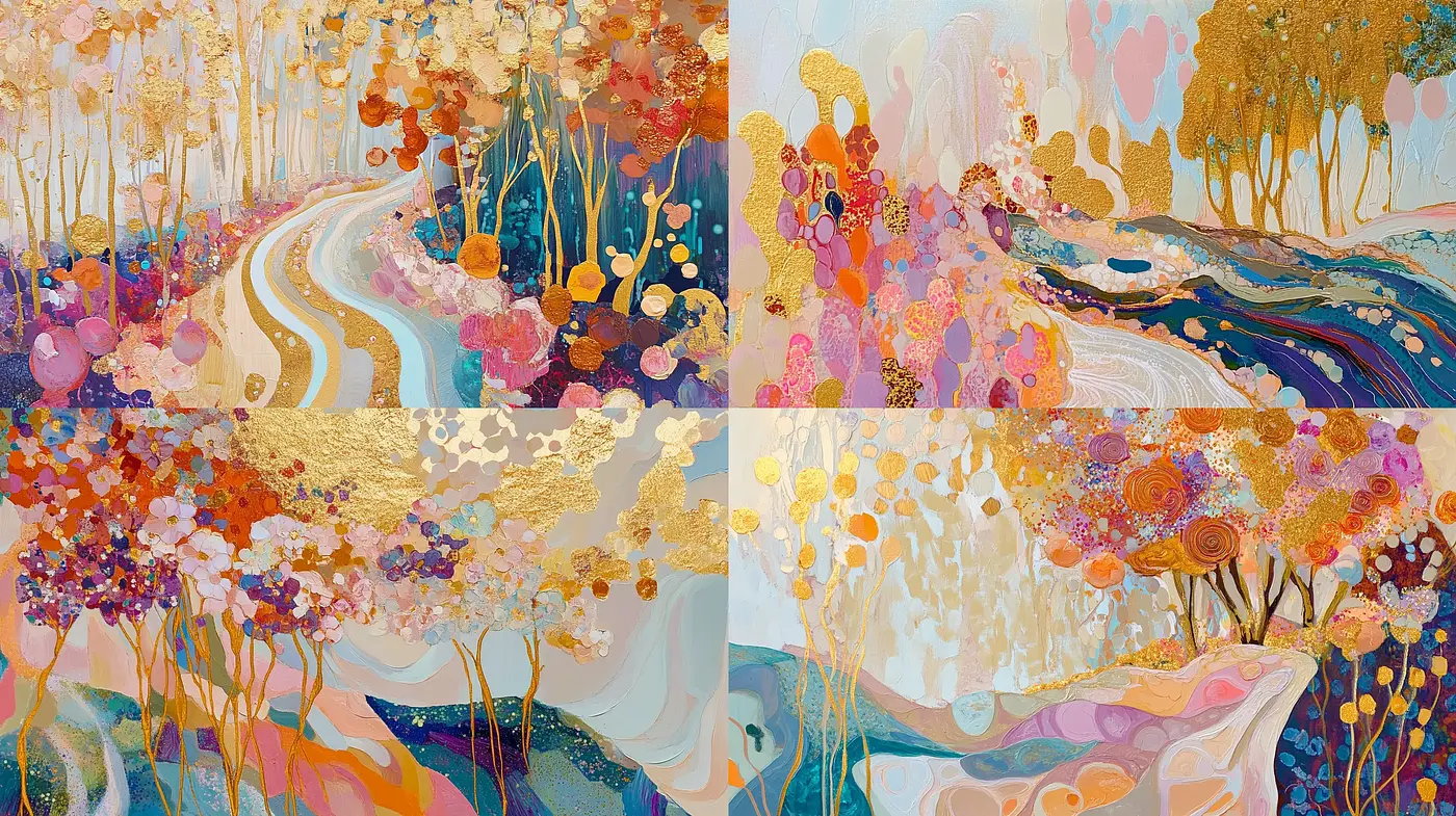Dreamlike Pastel Botanics: A Harmony of Whimsical Nature - Midjourney sref style