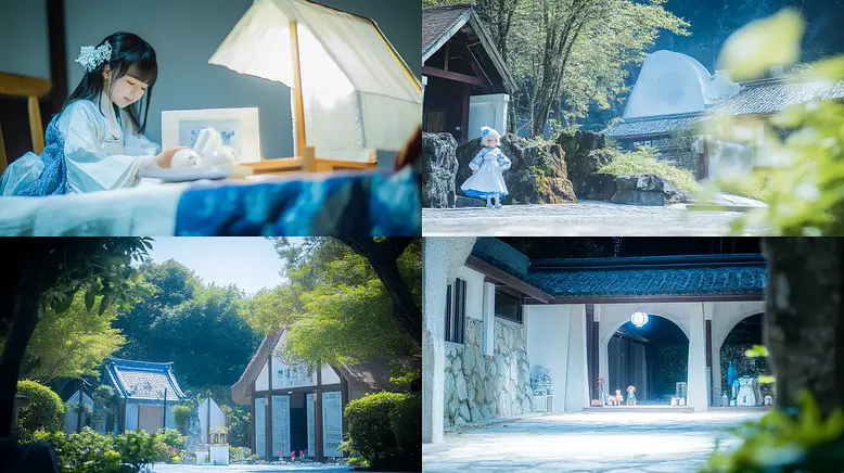 Serene and Dreamlike Aesthetic with Whispering Hues
