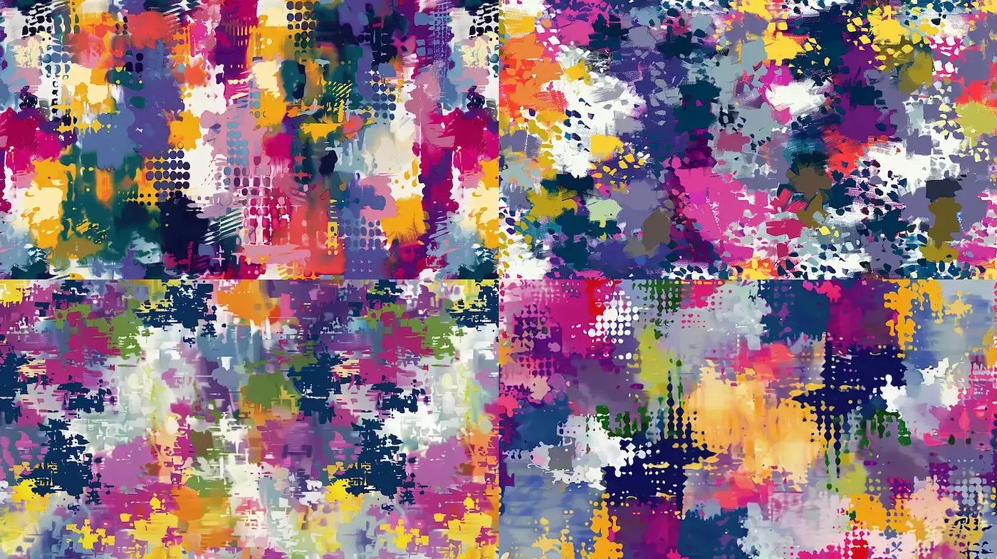 Vibrant Abstract Expressionism with a Multi-layered Texture - Midjourney sref style