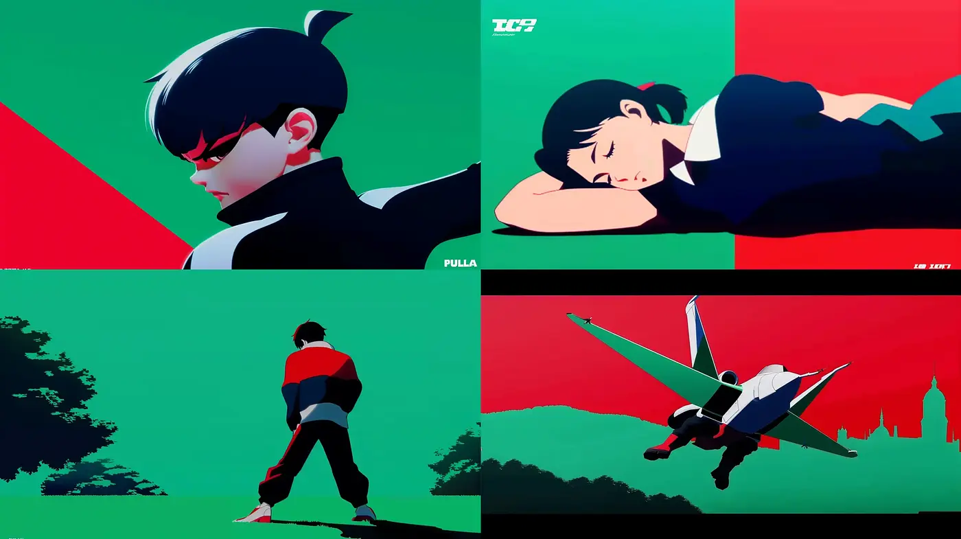 Modern Graphic Novel Flair with Vibrant Pop Art Overlay - Midjourney sref style