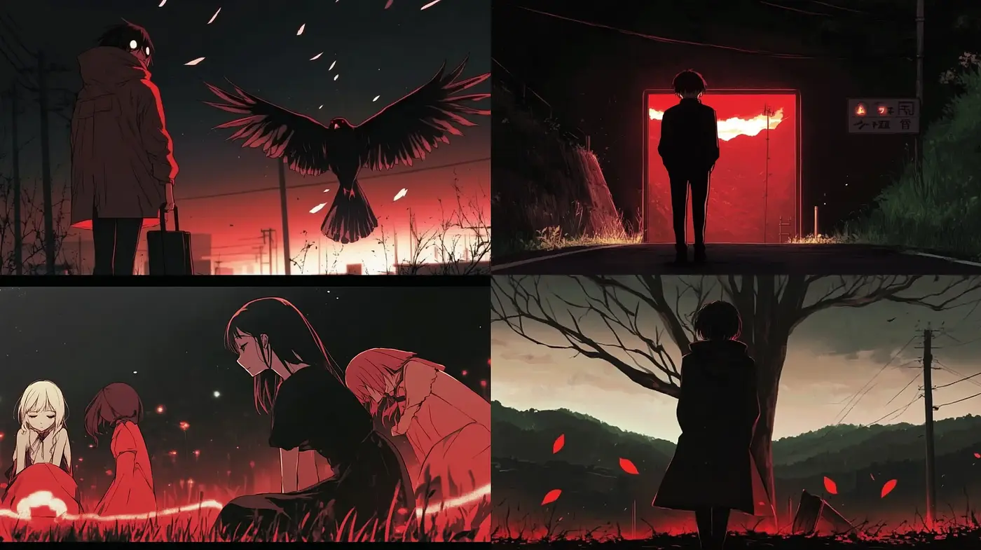 Ethereal Twilight: A Cinematic Anime-Inspired Visual Aesthetic - Midjourney sref style