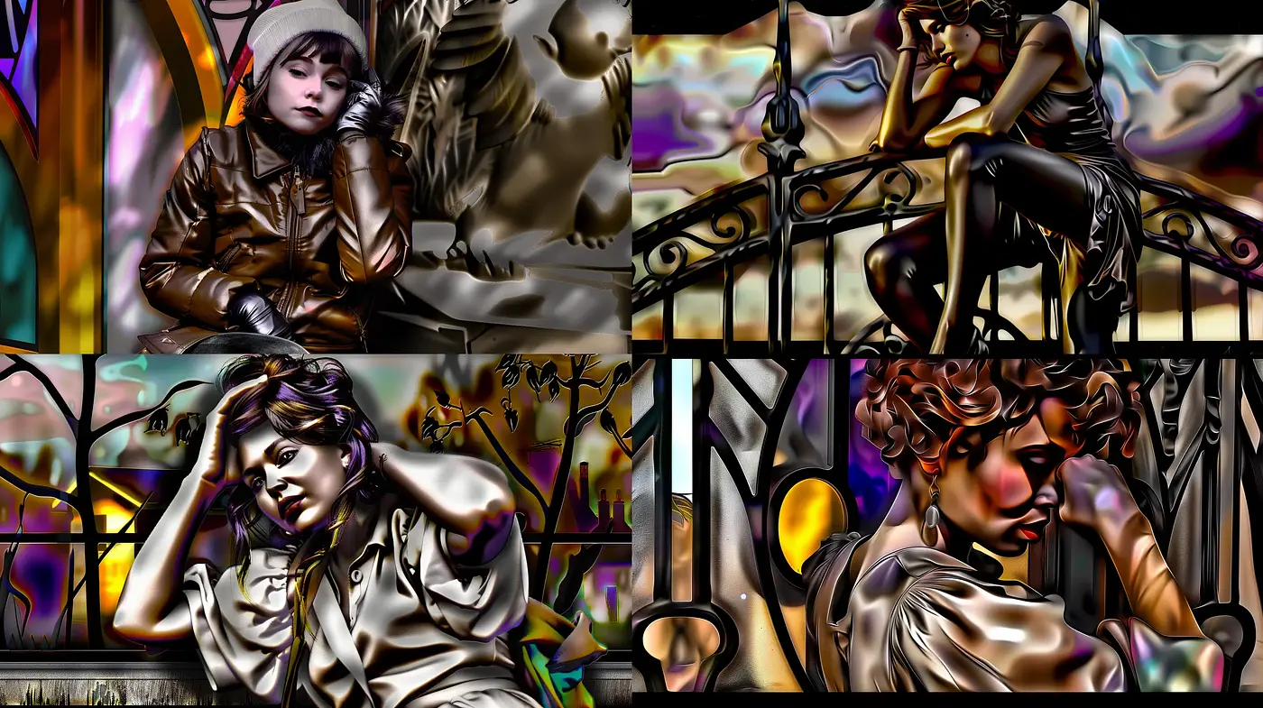 Ethereal Dreams in Surrealist Brushstrokes: A Fusion of Digital Impasto and Melancholic Whimsy - Midjourney sref style