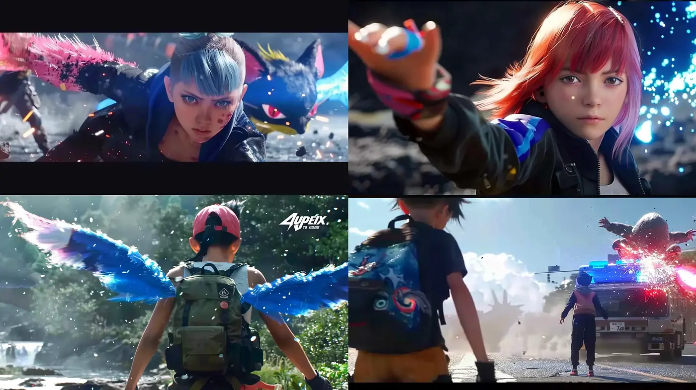 Futuristic Fantasy With a Vibrant Digital Brushwork Aesthetic - Midjourney sref style
