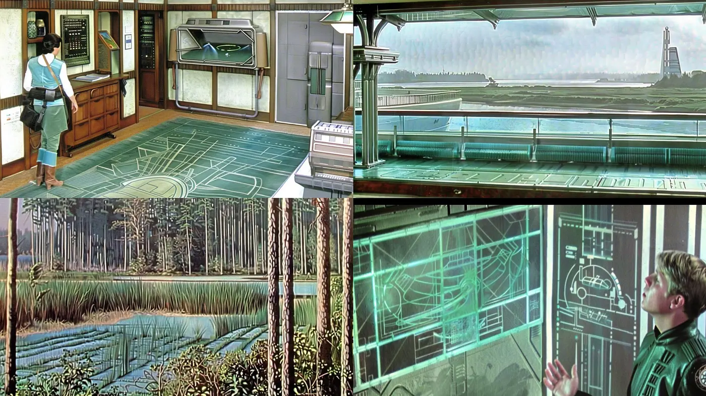 Futuristic Serenity: A Harmonious Blend of Natural and Synthetic Aesthetics - Midjourney sref style