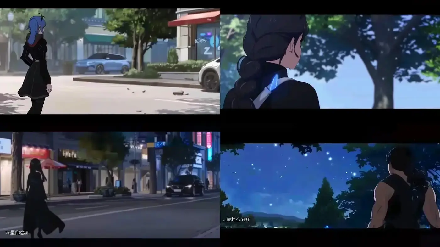 Dynamic Urban Aesthetic with Nighttime Serenity - Midjourney sref style