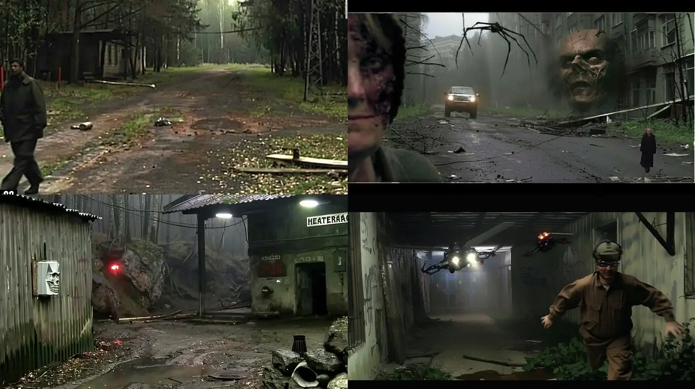 Moody Cinematic Tableau with Surreal Overtones - Midjourney sref style