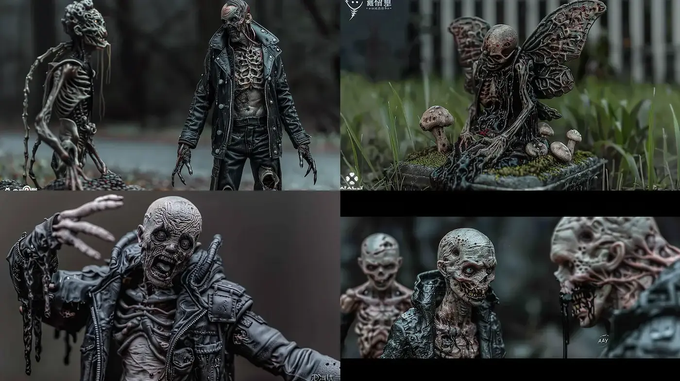 Eerie and Detailed Macabre Art Style with a Dark Fantasy Vibe - Midjourney sref style