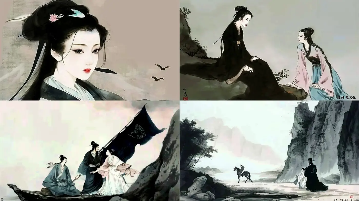 Ethereal Essence of Misty Eastern Landscapes - Midjourney sref style