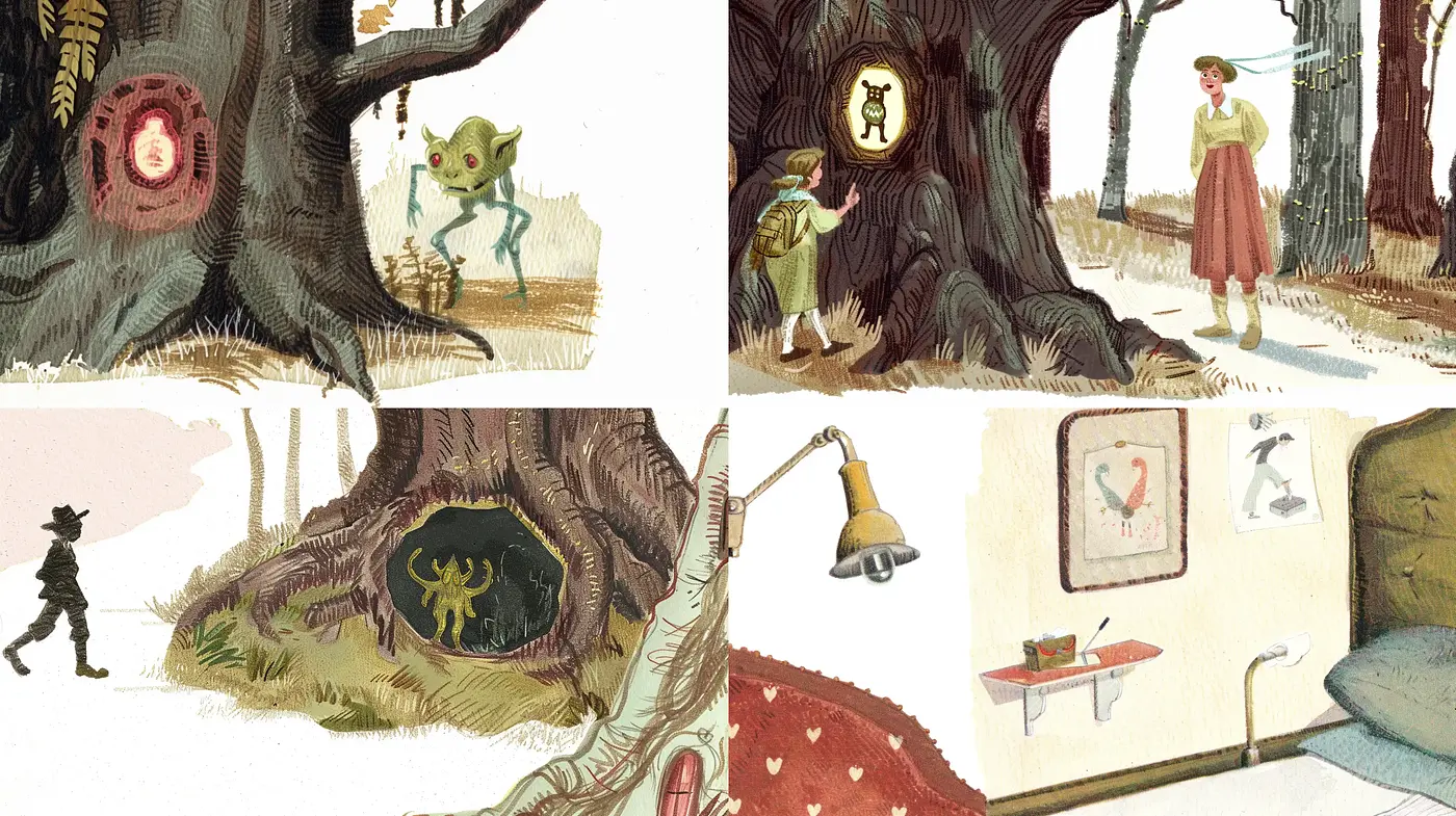 Enchanted Forest Whimsy: A Consistent Tale of Stylized Nostalgia - Midjourney sref style