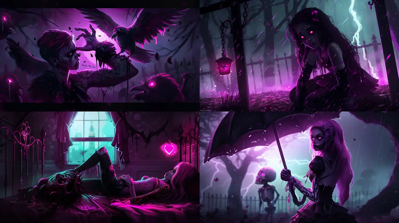 Ethereal Twilight: A Consistent Vision of Surreal Monochrome Purgatory - Midjourney sref style