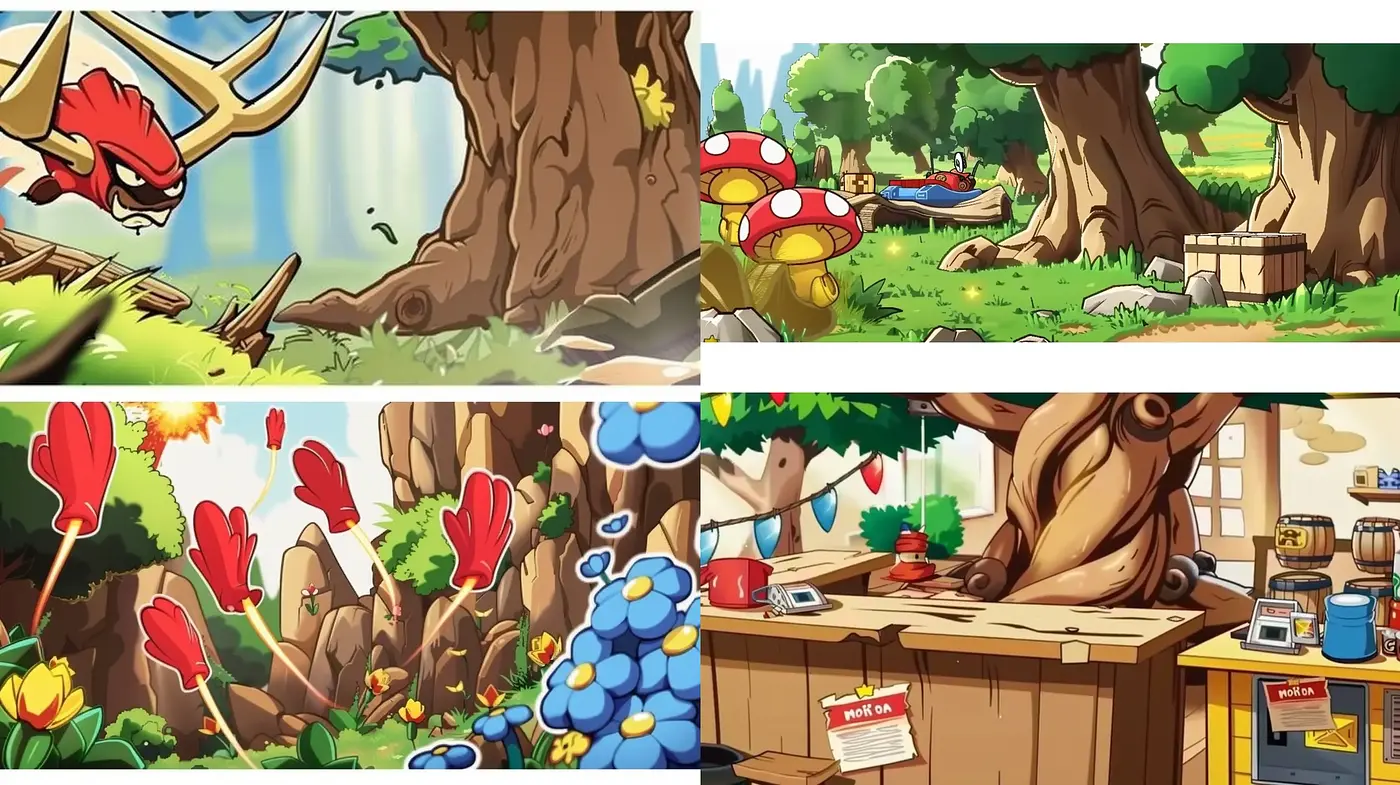 Lush Verdant Dreamscape: An Animation-Inspired Journey Through Nature - Midjourney sref style