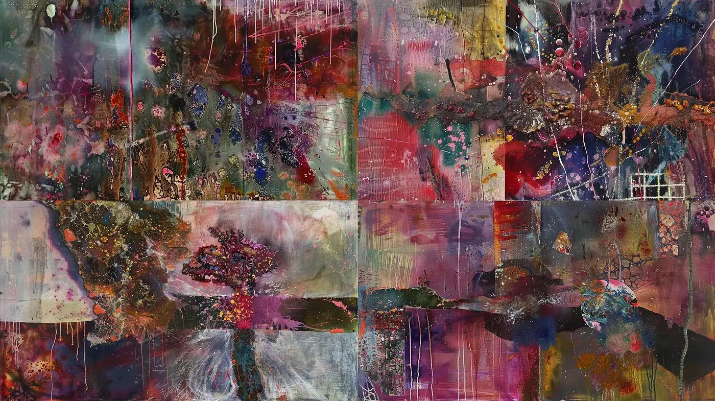 Ethereal Abstract Expressionist Fusion - Midjourney sref style