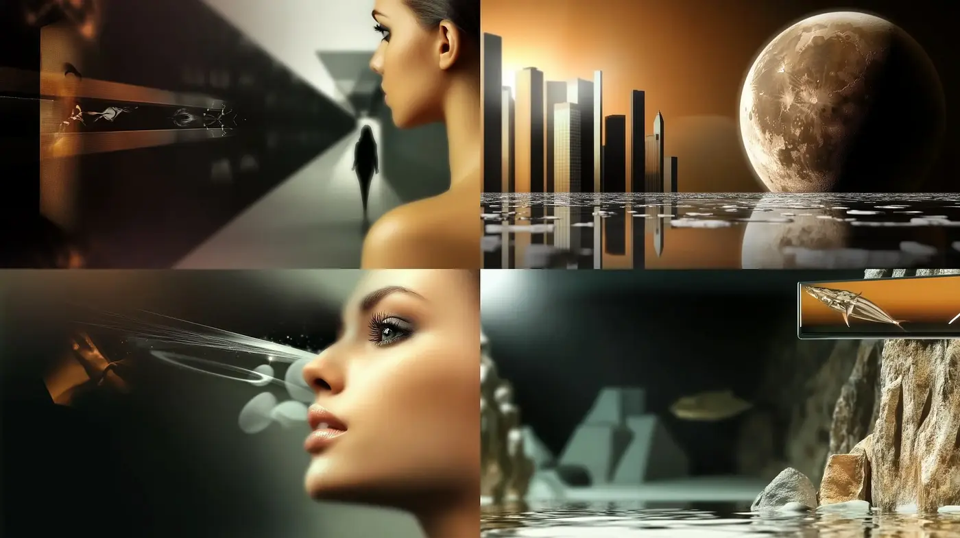 Futuristic Luminance: A Harmonious Blend of Sci-Fi and Photorealism - Midjourney sref style