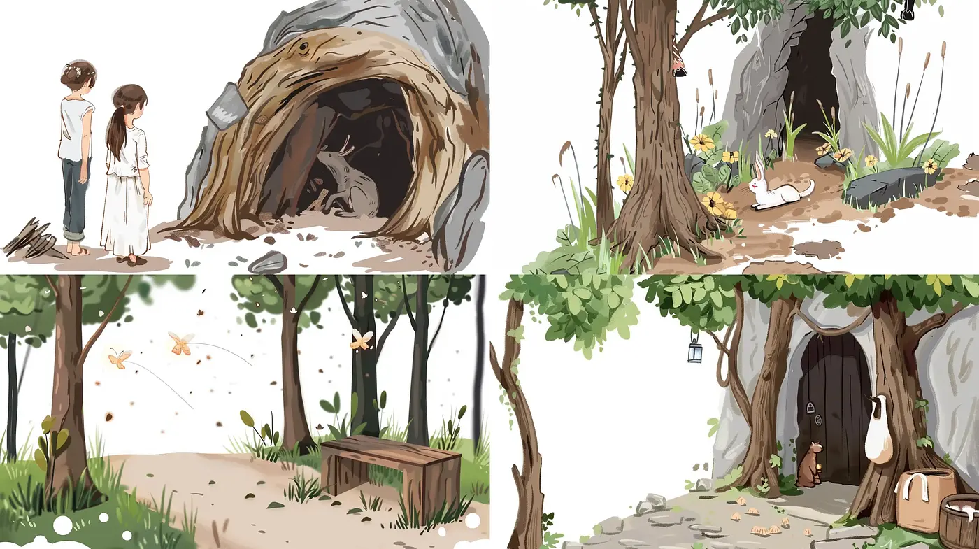 Enchanted Forest Whimsy: A Consistent Fairy Tale Illustration Style - Midjourney sref style