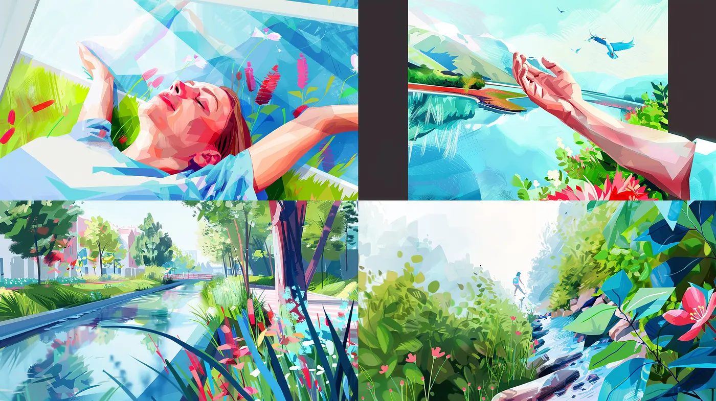 Serene and Vivid Digital Impressionism: A Synthesis of Natural Elegance - Midjourney sref style